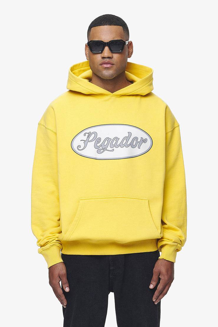 Pegador West Oversized Hoodie Vintage Washed Solar Yellow Meist gekauft