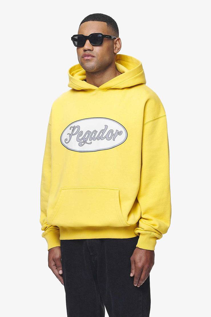 Pegador West Oversized Hoodie Vintage Washed Solar Yellow Meist gekauft