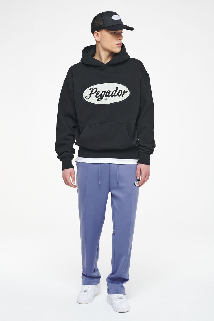 Pegador West Oversized Hoodie Vintage Washed Black Ink White Blitzverkäufe