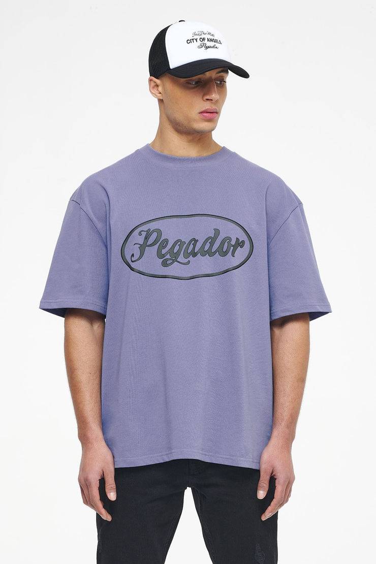 Pegador West Oversized Tee Vintage Washed Magic Violet Kostenloser Versand