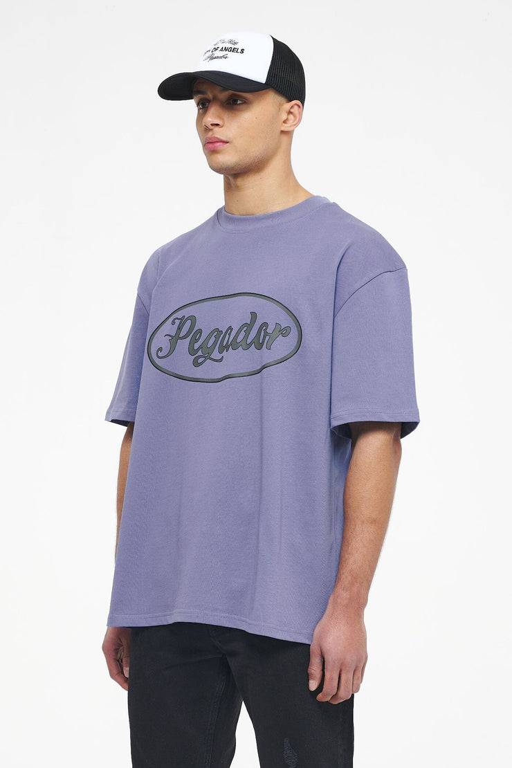 Pegador West Oversized Tee Vintage Washed Magic Violet Kostenloser Versand