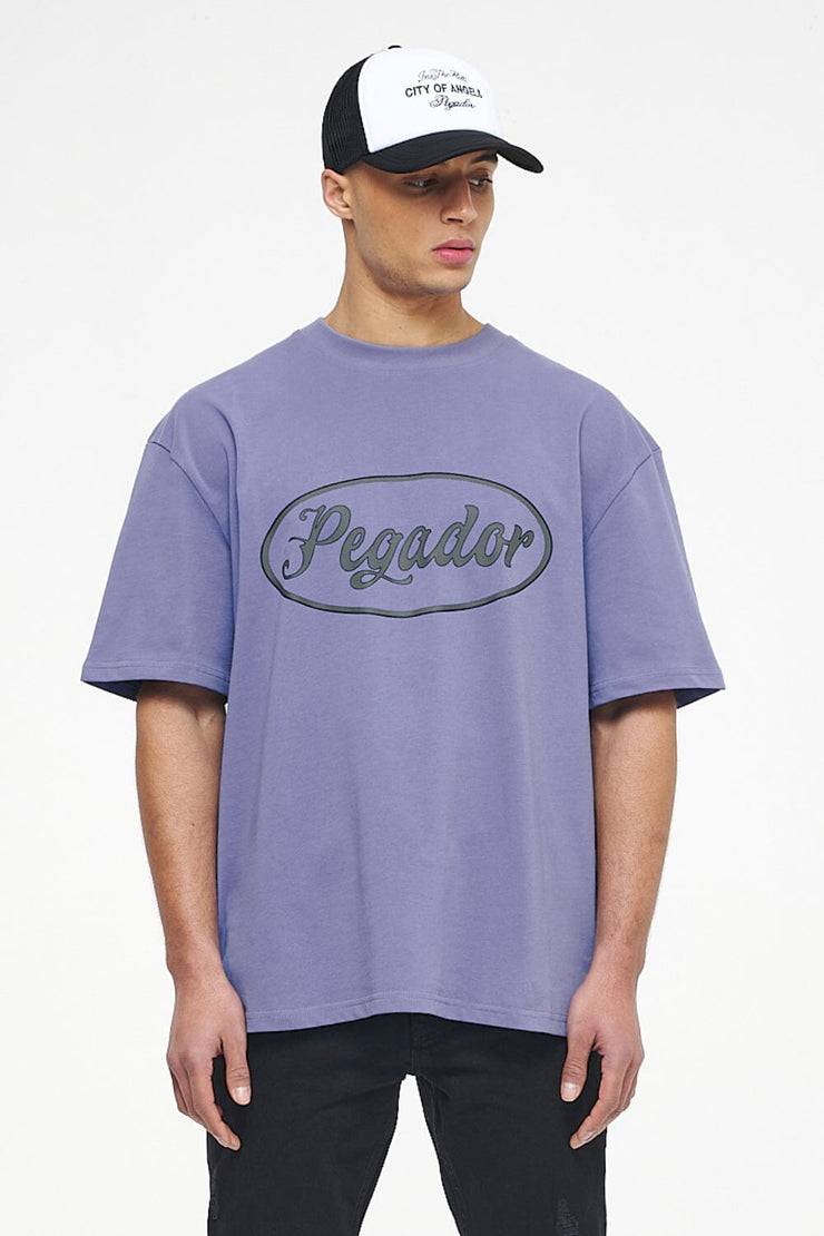 Pegador West Oversized Tee Vintage Washed Magic Violet Kostenloser Versand
