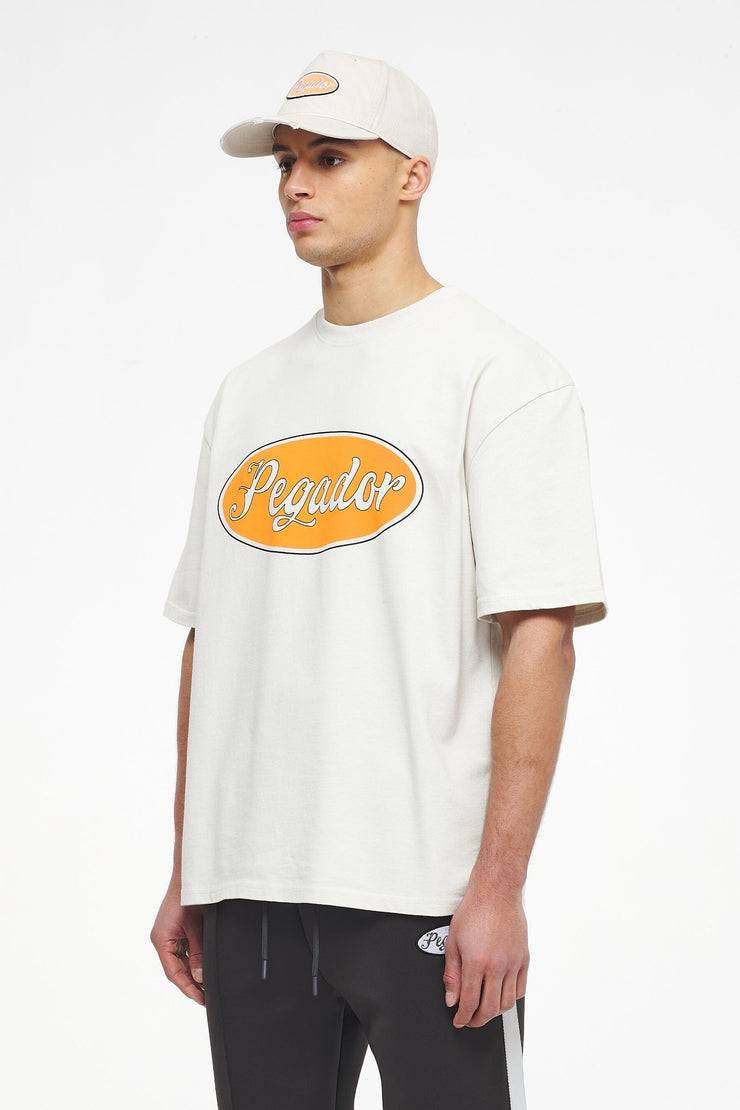 Pegador West Oversized Tee Vintage Washed Angels Cream Fabrik Onlineshop