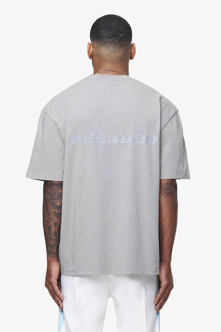 Pegador Colne Logo Oversized Tee Vintage Washed Dusk Grey Gum Günstig kaufen