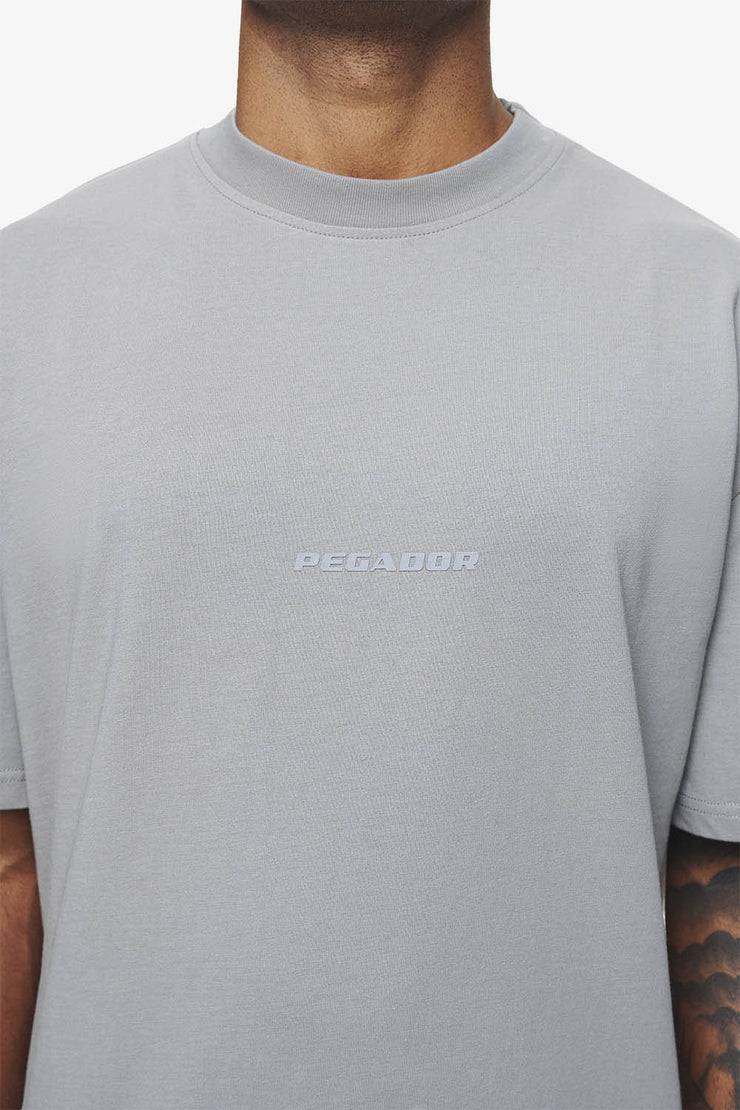 Pegador Colne Logo Oversized Tee Vintage Washed Dusk Grey Gum Günstig kaufen