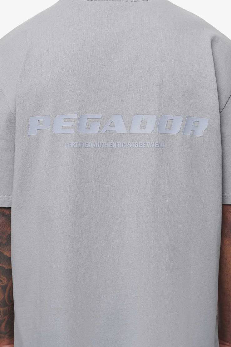 Pegador Colne Logo Oversized Tee Vintage Washed Dusk Grey Gum Günstig kaufen