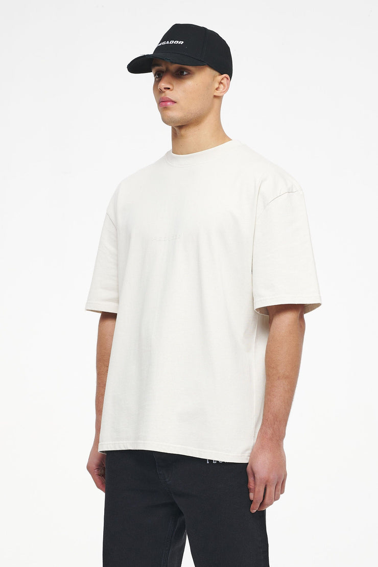 Pegador Colne Logo Oversized Tee Vintage Washed Angels Cream Gum Versandkostenfrei