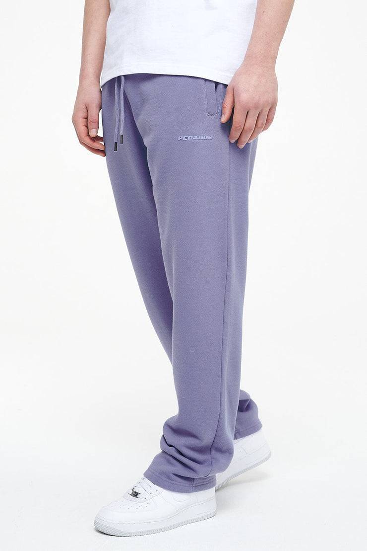 Pegador Logo Wide Sweat Pants Vintage Washed Magic Violet Gum Online Shopping