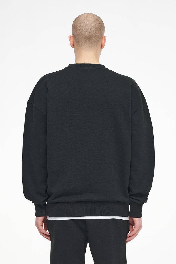 Pegador Logo Oversized Sweater Vintage Washed Black Ink Gum Exklusivangebot