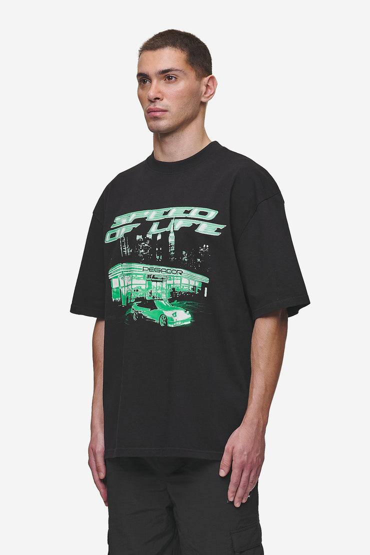 Pegador Conner Oversized Tee Washed Black Kauf eins, bekomm eins gratis