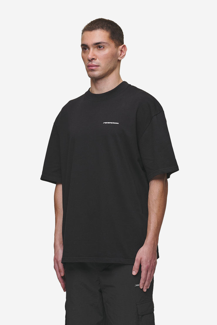 Pegador Madron Oversized Tee Washed Black Tägliche Deals