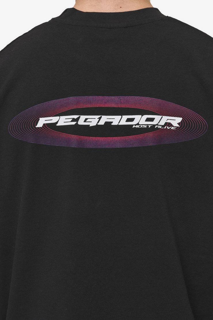 Pegador Madron Oversized Tee Washed Black Tägliche Deals