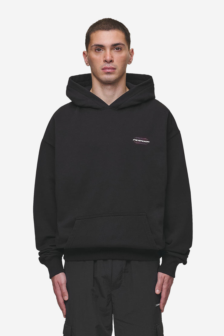 Pegador Lexing Oversized Hoodie Washed Black Sonderangebote