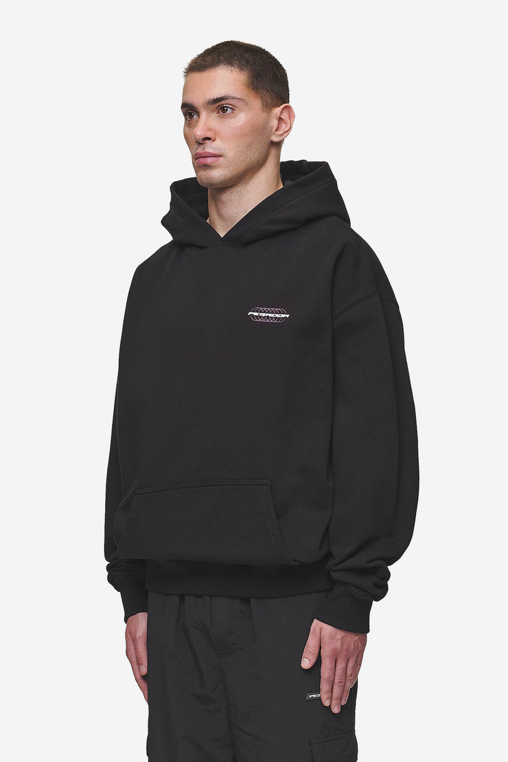 Pegador Lexing Oversized Hoodie Washed Black Sonderangebote