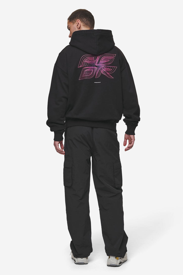 Pegador Lexing Oversized Hoodie Washed Black Sonderangebote