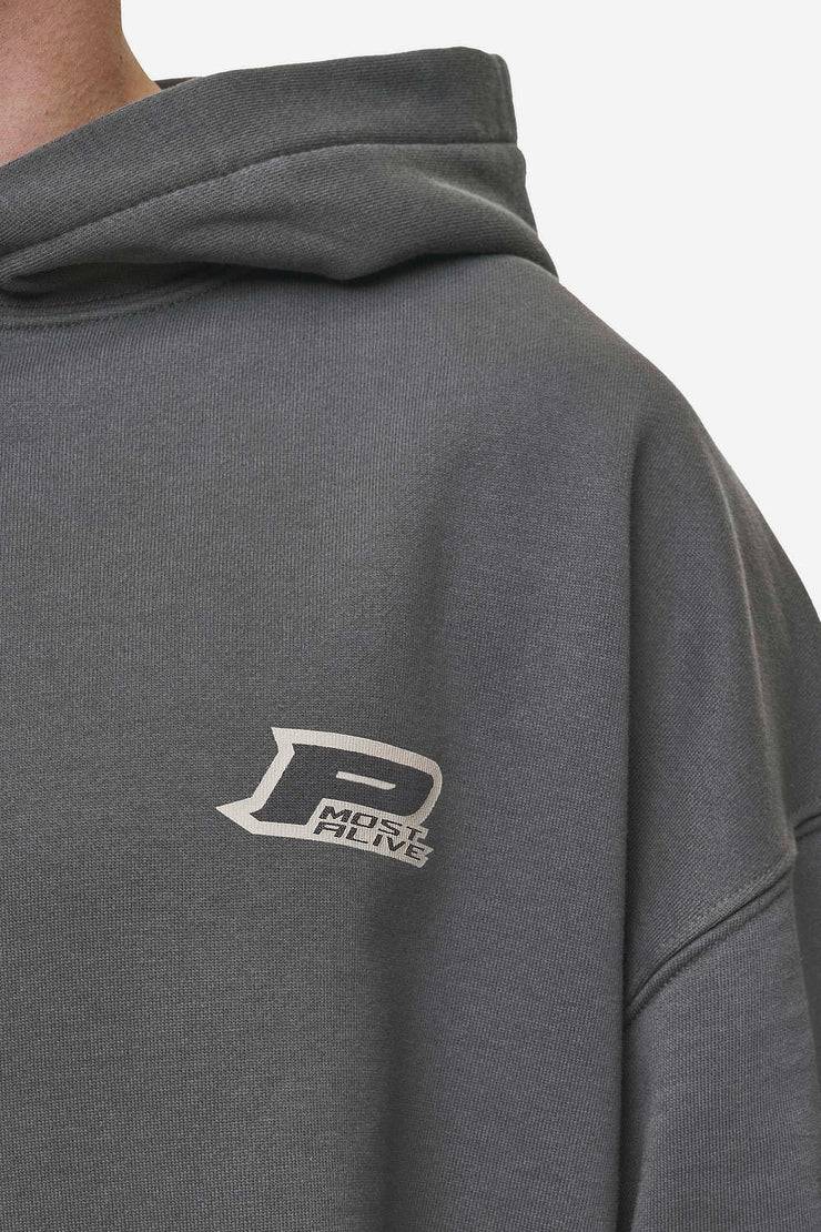 Pegador Fox Oversized Hoodie Washed Anthracite Begrenzte Freigabe