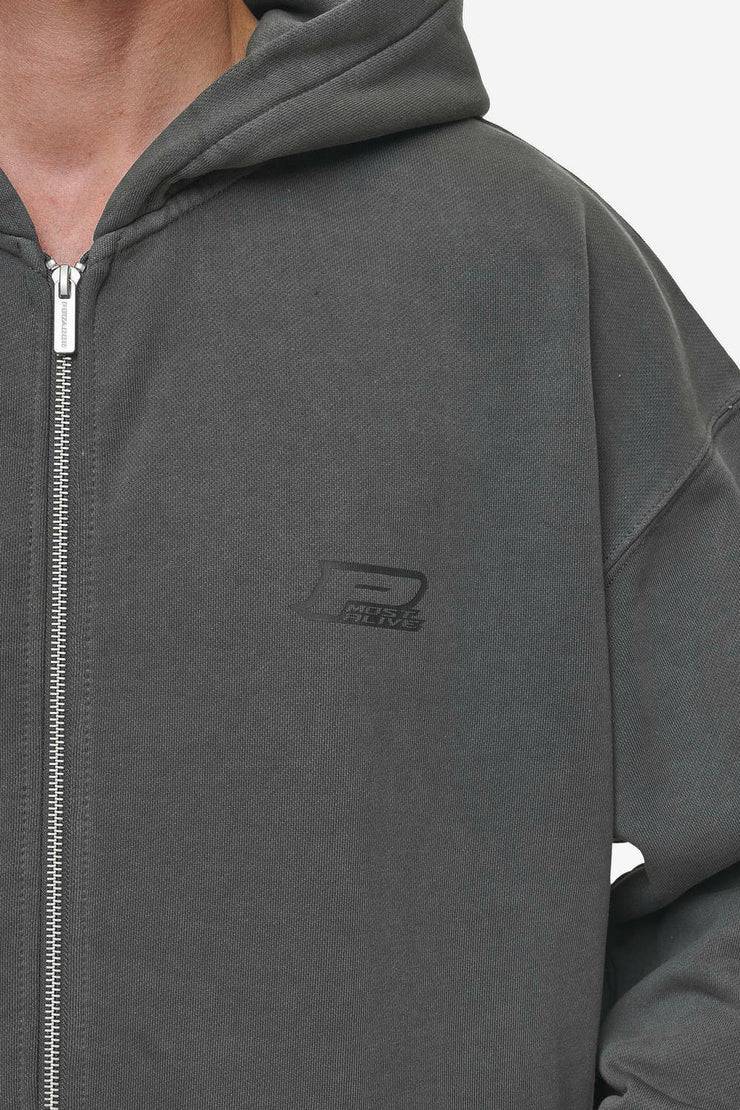Pegador Lance Oversized Sweat Jacket Vintage Anthracite Letzte 2 Tage