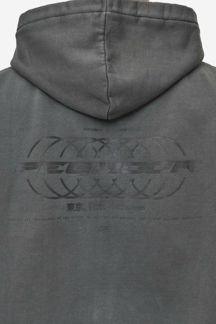 Pegador Lance Oversized Sweat Jacket Vintage Anthracite Letzte 2 Tage