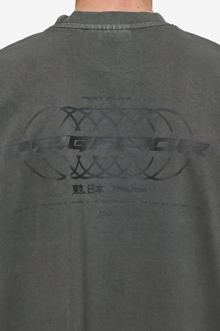 Pegador Lance Oversized Tee Vintage Anthracite Letzter Tag