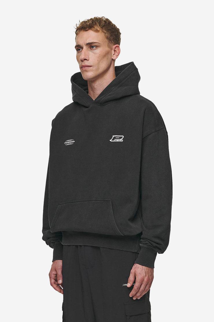 Pegador Lance Oversized Hoodie Vintage Black Zeitbegrenzte Promotion
