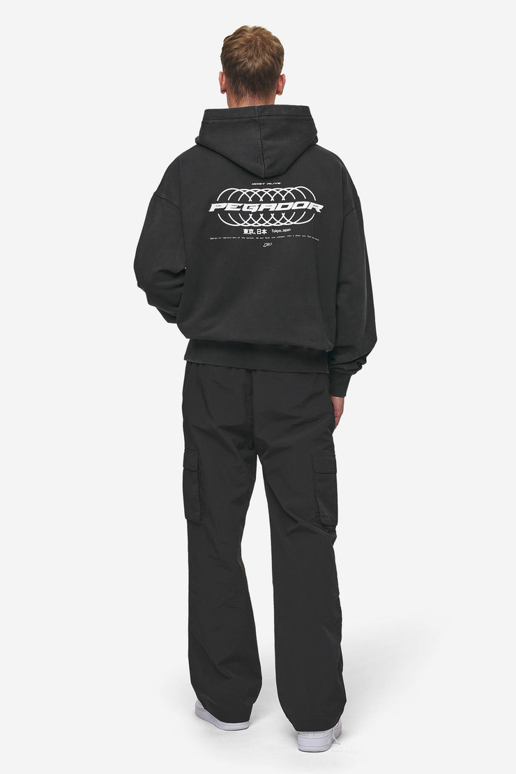 Pegador Lance Oversized Hoodie Vintage Black Zeitbegrenzte Promotion