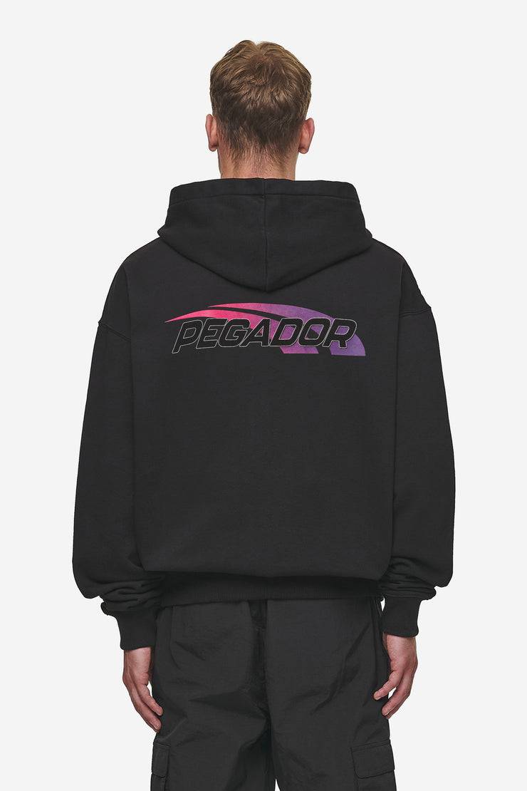 Pegador Clayton Oversized Sweat Jacket Washed Black Bis zu 50% Rabatt