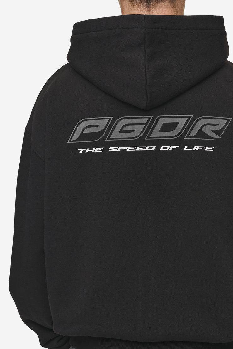 Pegador Charles Oversized Sweat Jacket Washed Black Nur für heute