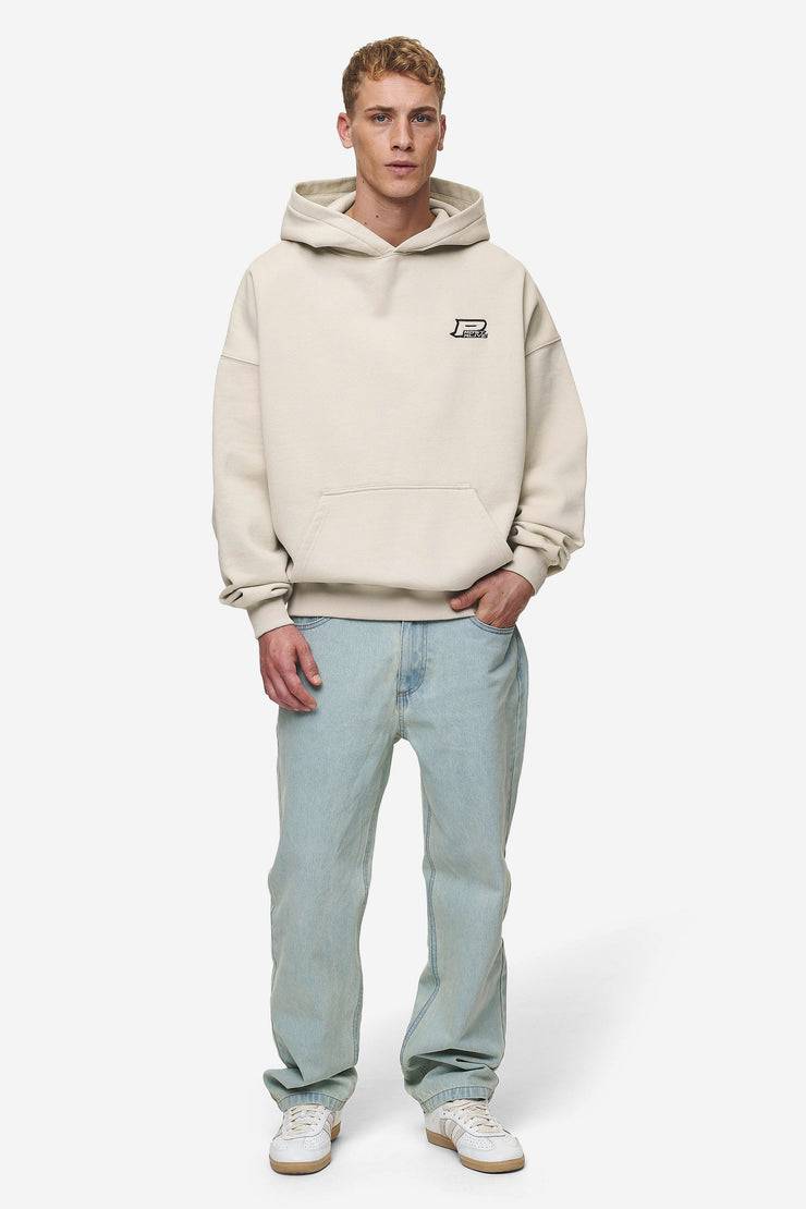 Pegador Duan Boxy Hoodie Washed Light Beige Sonderangebot der Fabrik