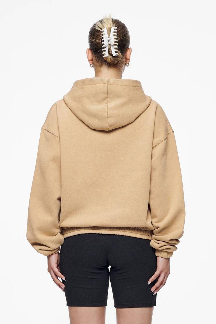 Pegador Valinda Cropped Zip Hoodie Vintage Washed Espresso Gum Bis zu 55% Rabatt