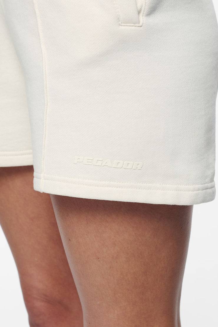 Pegador Umbria High Waisted Shorts Vintage Washed Unbleached Gum Discount Store für neue Produkte