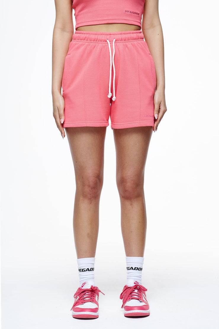 Pegador Umbria High Waisted Shorts Vintage Washed Strawberry Gum Nur noch ein Tag übrig