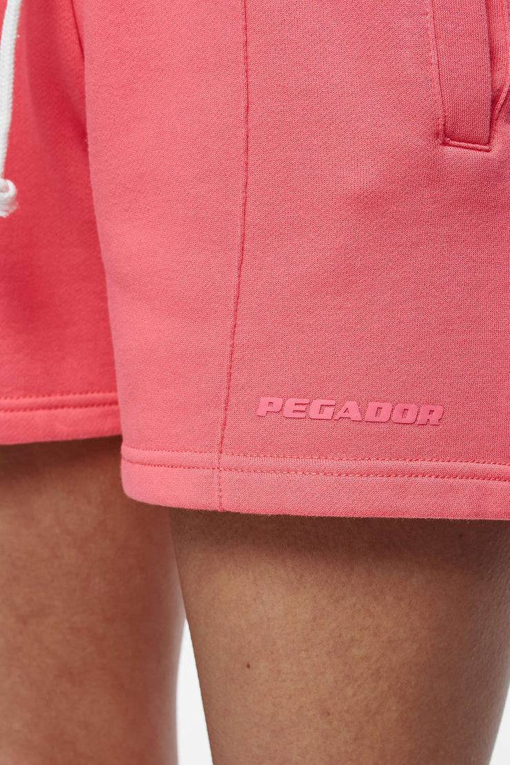 Pegador Umbria High Waisted Shorts Vintage Washed Strawberry Gum Nur noch ein Tag übrig