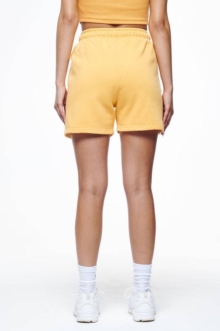 Pegador Umbria High Waisted Shorts Vintage Washed Golden Sun Gum Super Rabatt