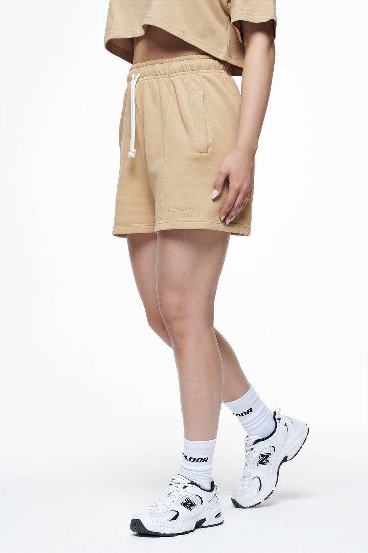 Pegador Umbria High Waisted Shorts Vintage Washed Espresso Gum Riesige Rabatte
