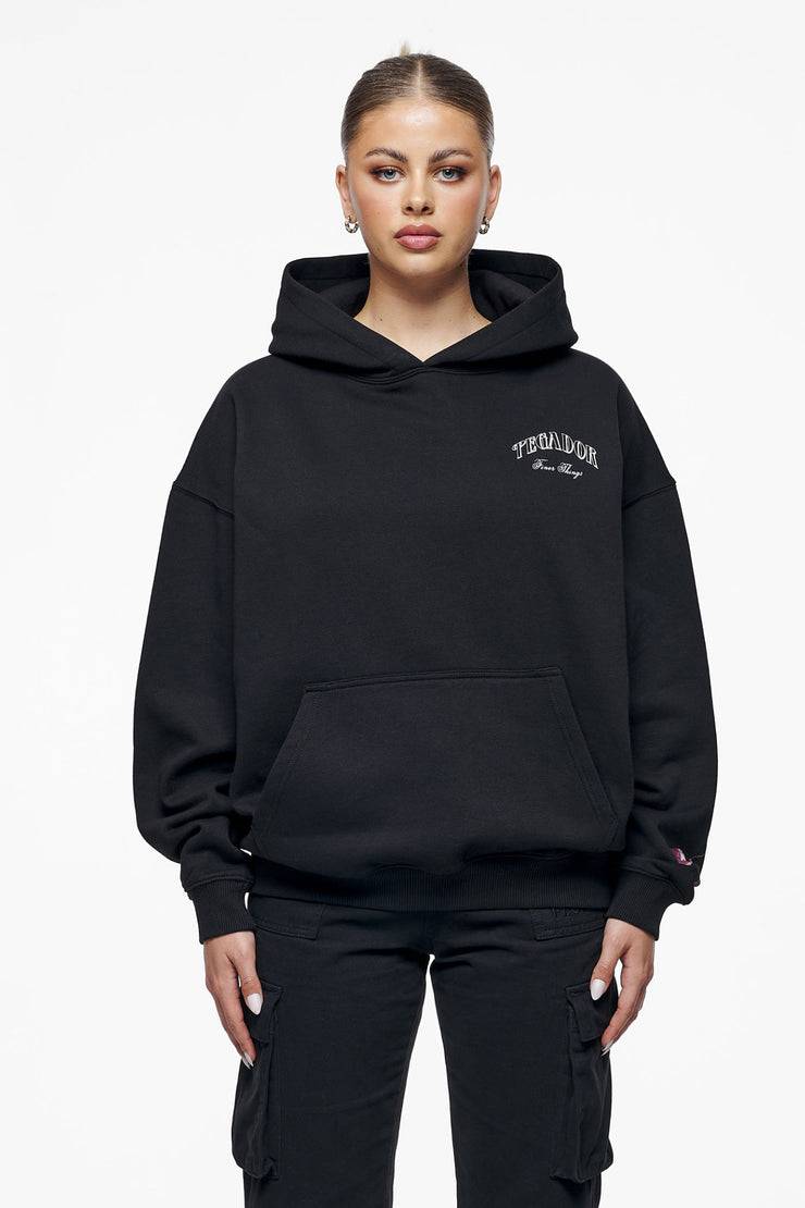 Pegador Siesta Oversized Hoodie Washed Vintage Black Kostenloser Versand international