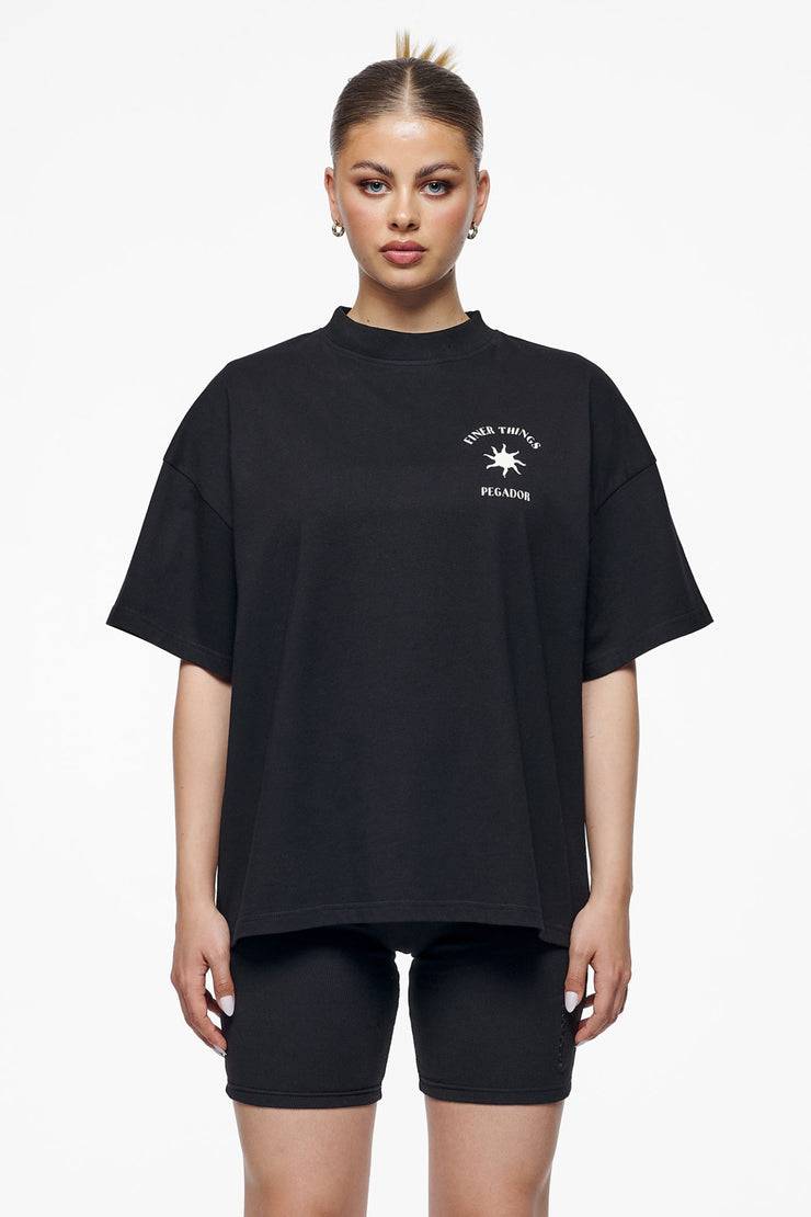 Pegador Siena Heavy Oversized Tee Washed Vintage Black Begrenzt auf 3 Tage