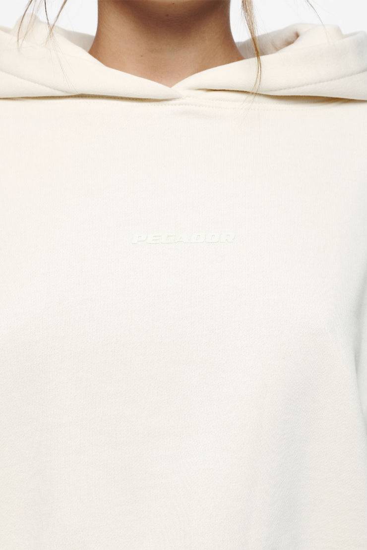 Pegador Salita Oversized Cropped Hoodie Vintage Washed Unbleached Gum Speichern exportieren