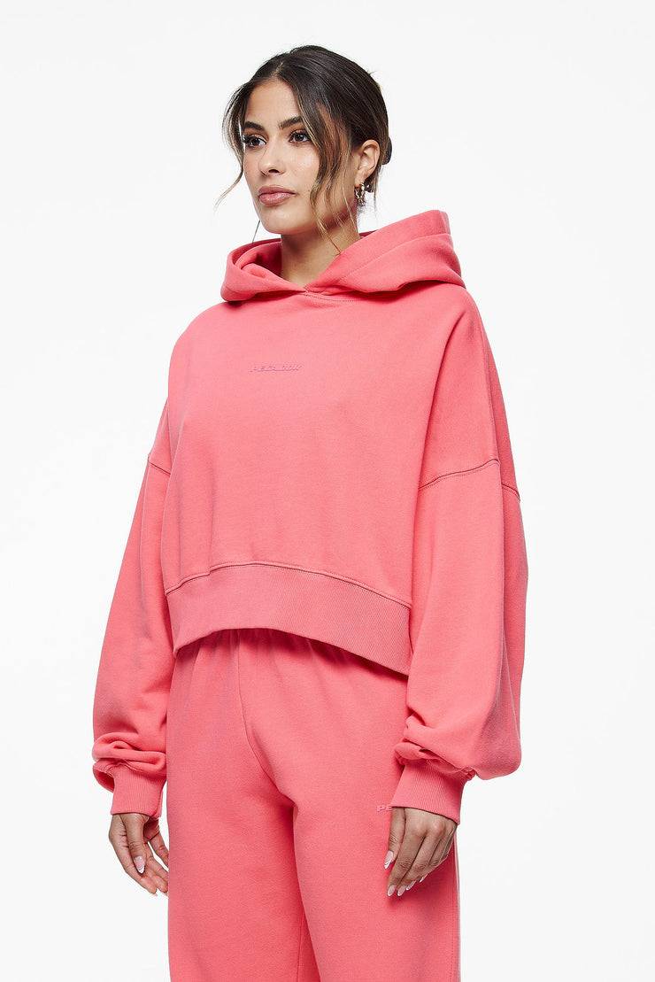 Pegador Salita Oversized Cropped Hoodie Vintage Washed Strawberry Gum Black Friday Preise