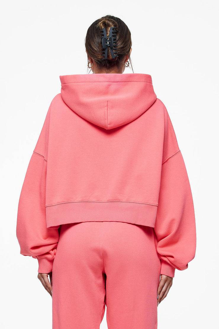 Pegador Salita Oversized Cropped Hoodie Vintage Washed Strawberry Gum Black Friday Preise