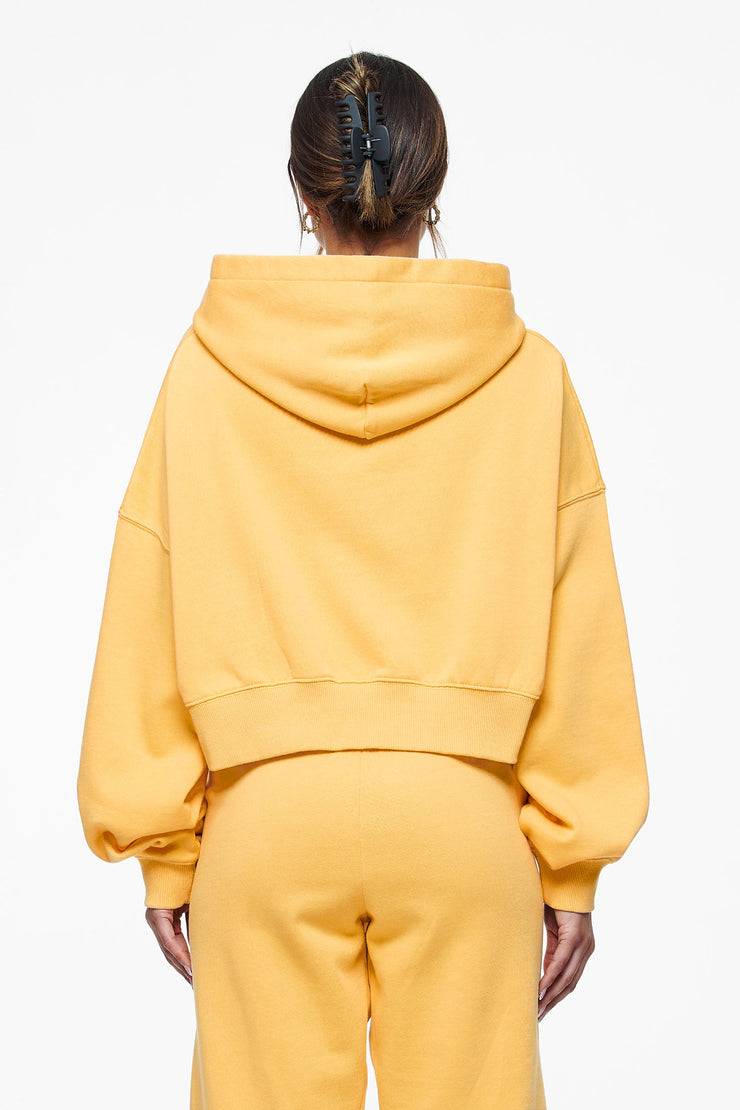 Pegador Salita Oversized Cropped Hoodie Vintage Washed Golden Sun Gum Im Verkauf