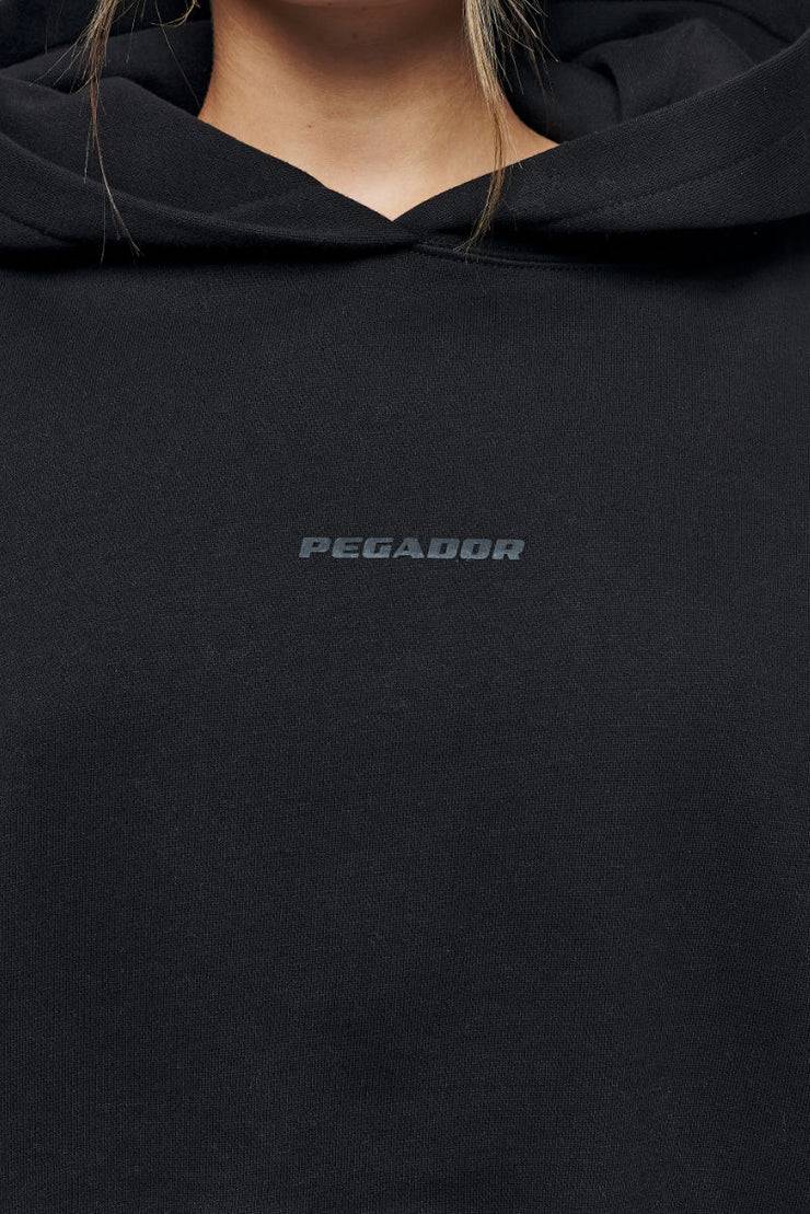 Pegador Salita Oversized Cropped Hoodie Black Gum zollfrei
