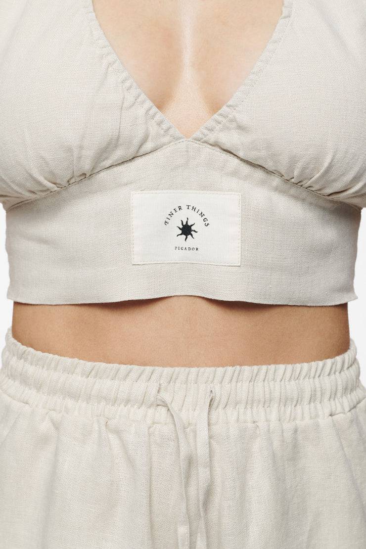 Pegador Molli Canvas Neckholder Top Unbleached Verkauf