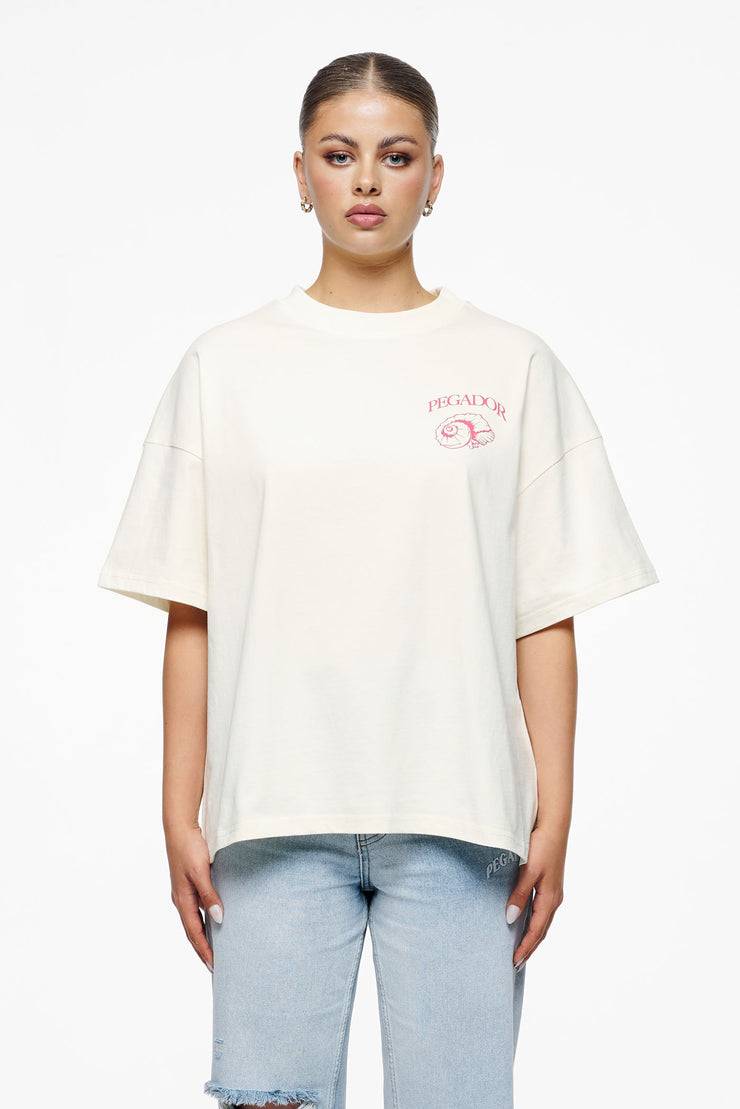 Pegador Metra Heavy Oversized Tee Vintage Washed Unbleached Angebote