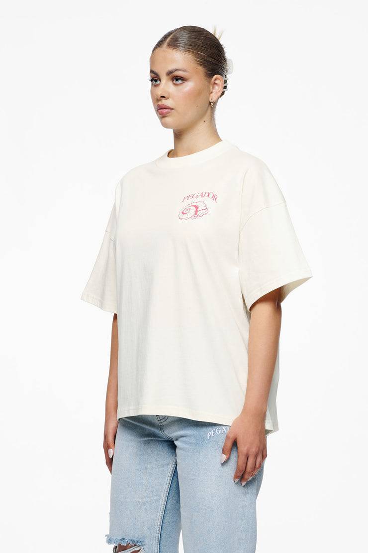 Pegador Metra Heavy Oversized Tee Vintage Washed Unbleached Angebote