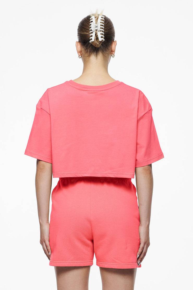 Pegador Layla Oversized Cropped Tee Vintage Washed Strawberry Gum Günstiger Verkauf