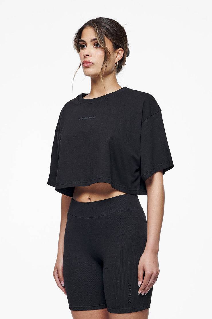 Pegador Layla Oversized Cropped Tee Black Gum Blitzverkäufe