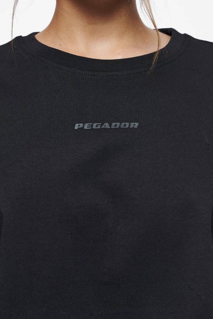 Pegador Layla Oversized Cropped Tee Black Gum Blitzverkäufe