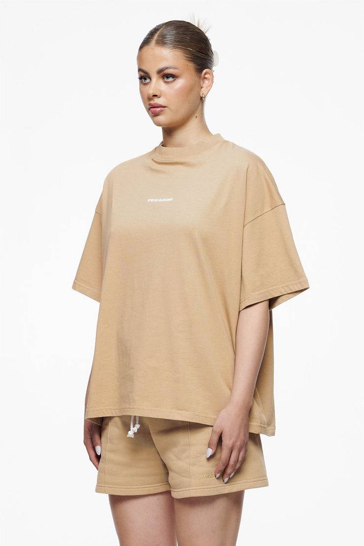 Pegador Culla Logo Heavy Oversized Tee Vintage Washed Espresso Fabrikpreis