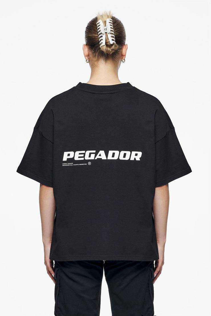 Pegador Culla Logo Heavy Oversized Tee Black Sonderangebot