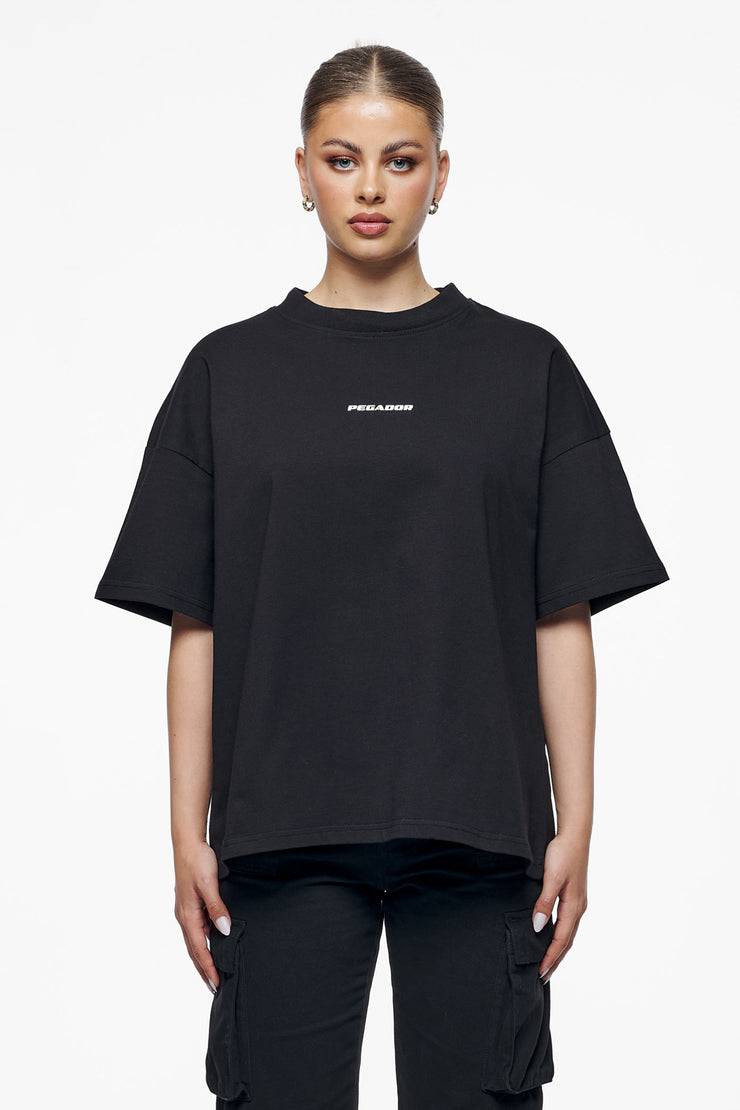 Pegador Culla Logo Heavy Oversized Tee Black Sonderangebot
